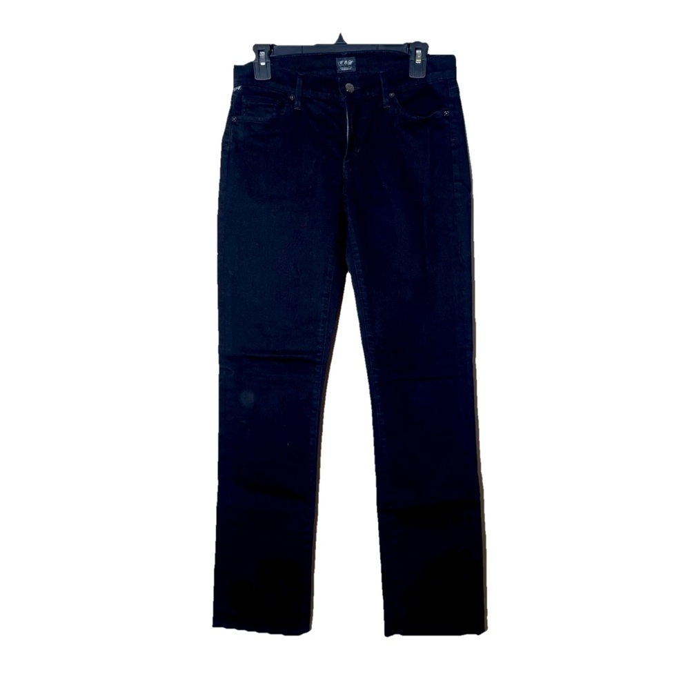 CITIZENS OF HUMANITY Black ELSON Mid Rise STRAIGHT LEG Jeans Womens Sz 27 COH